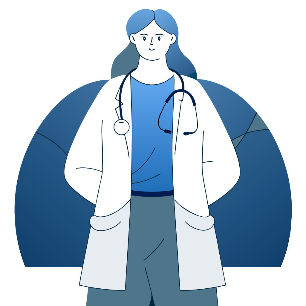 illustration of a woman doctor