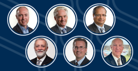 headshots of 6 officer speakers