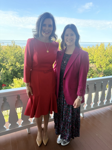 Governor Whitmer and Kate Dorsey