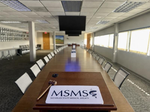 MSMS Board Room and podium